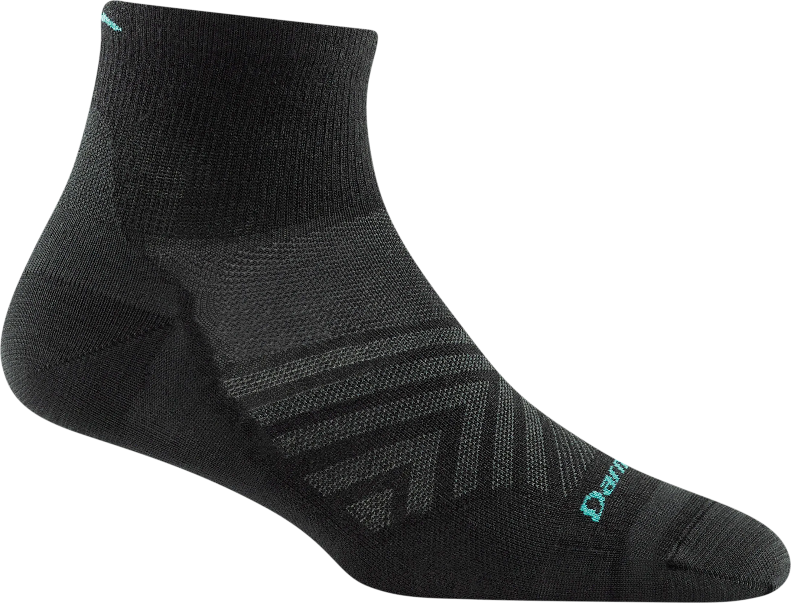 Darn Tough Women&#x27;s Run Quarter No Cushion Ultra-Lightweight Sock Black | Buy Darn Tough Women&#x27;s Run Quarter No Cushion Ultra-Lightweight Sock Black here | Outnorth