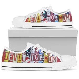 Devil Dog Mom Low Top Shoes