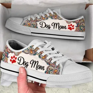 Dog Mom Paisley Low Top Shoes Canvas Sneakers Casual Shoes, Dog Mom Gift, Dog Printed Shoes, Canvas Shoes For Men, Women