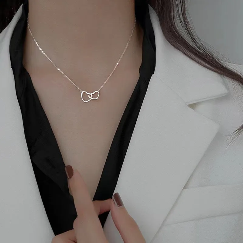 Double Heart Necklace