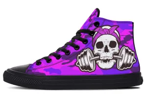 Dumbbell Skull Camo Pink Purple