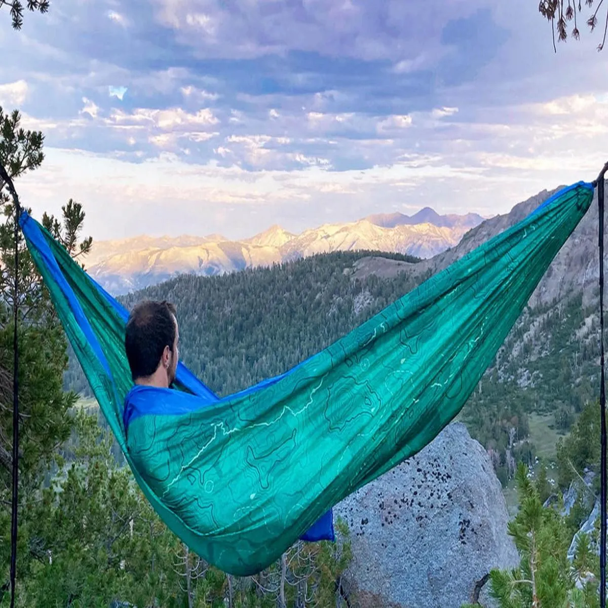 Eagles Nest Outfitters PCT DoubleNest Hammock Print - Teal