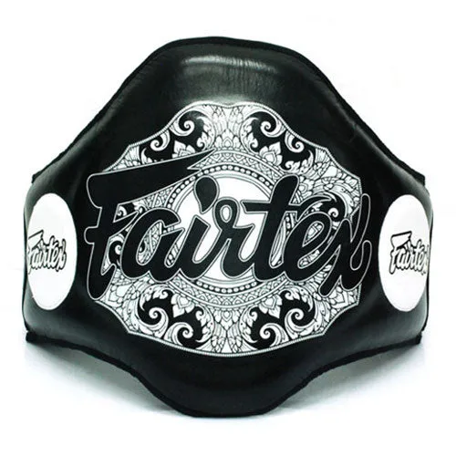 FAIRTEX BPV2 LIGHTWEIGHT MUAY THAI BOXING MMA SPARRING BELLY PROTECTOR PAD Leather Size Free 2 Colours