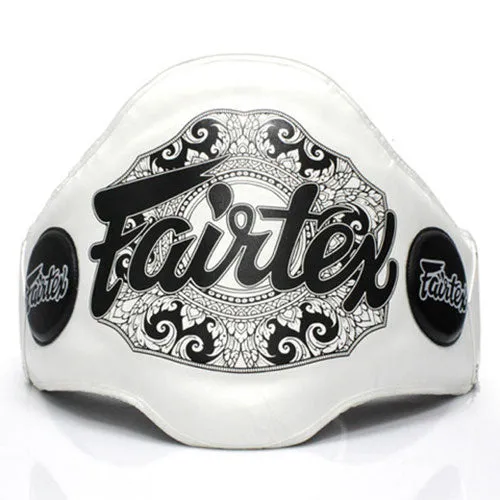 FAIRTEX BPV2 LIGHTWEIGHT MUAY THAI BOXING MMA SPARRING BELLY PROTECTOR PAD Leather Size Free 2 Colours