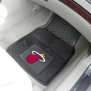 Fanmats Miami Heat Heavy Duty Car Mat Set - 2 Pieces