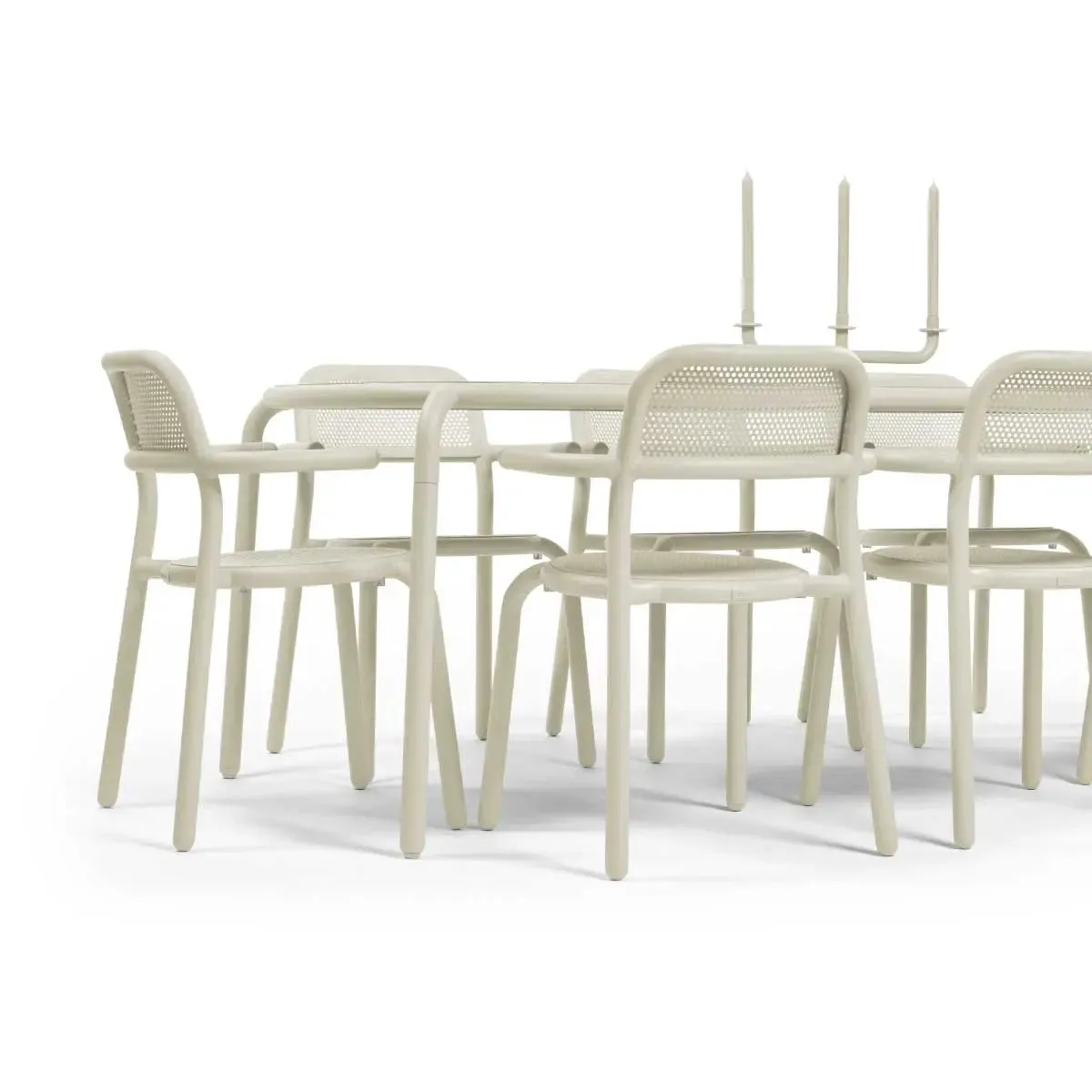 Fatboy Toni Tablo dining table & Chair Set (8 - Seater)