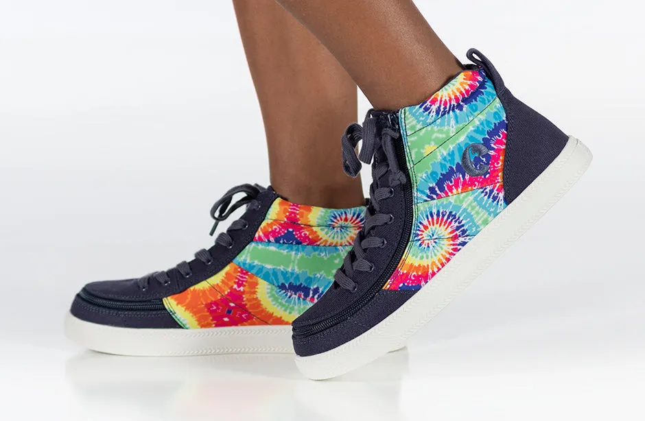 FINAL SALE - Navy Tie Dye BILLY Street High Tops