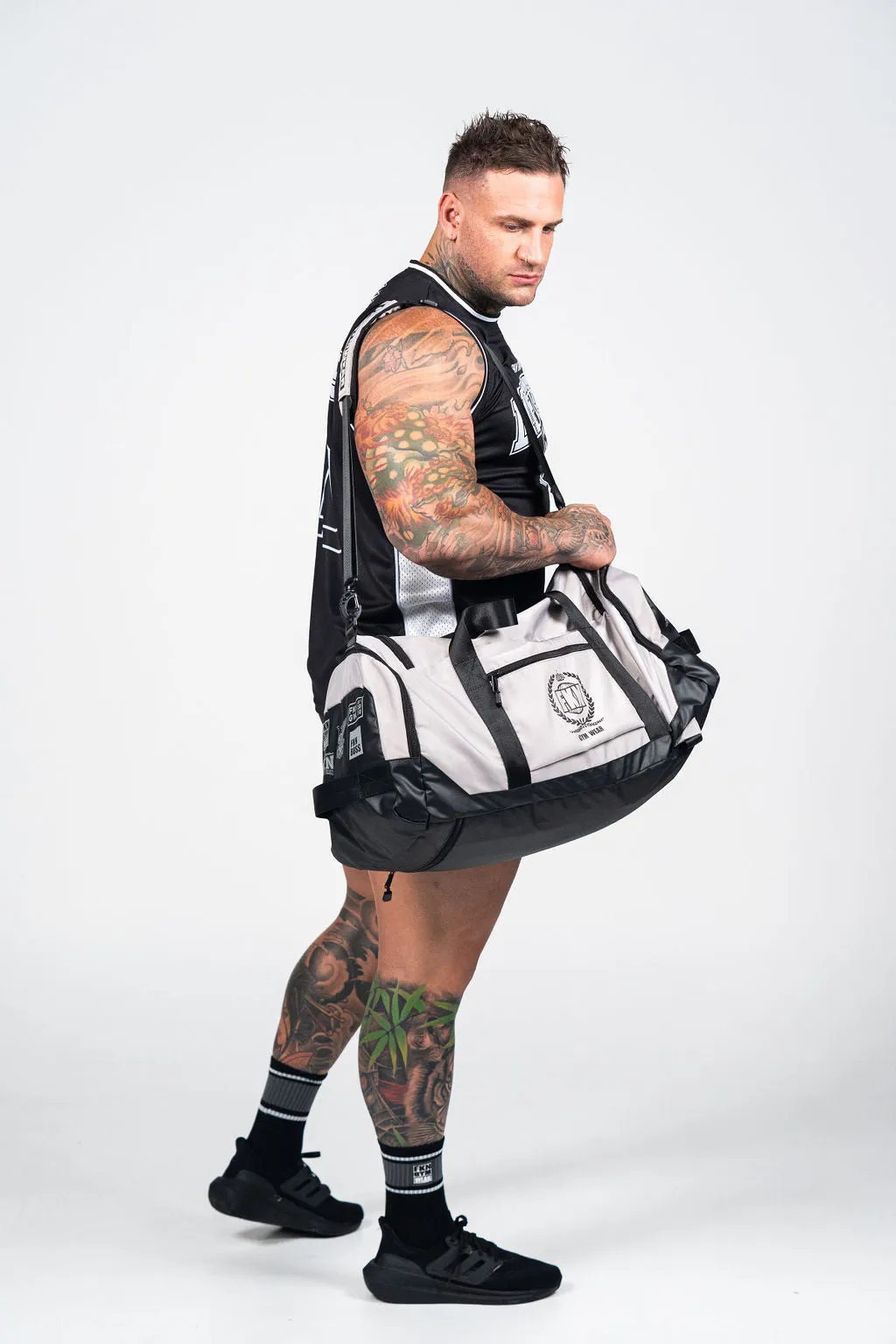 FKN Gym Bag Convertible Backpack Black / White