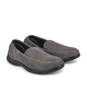 Gliders Non-Lacing Grey Casual Slip on Shoes For Men 3070-65NEW By Liberty