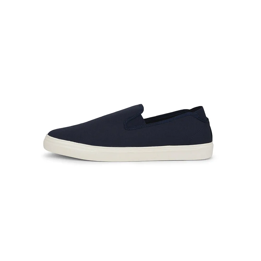 Gliders Non-Lacing Navy Blue Casual Sneakers For Men HYPER-E By Liberty