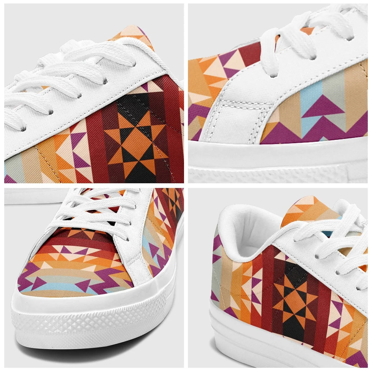 Heatwave Aapisi Low Top Canvas Shoes White Sole