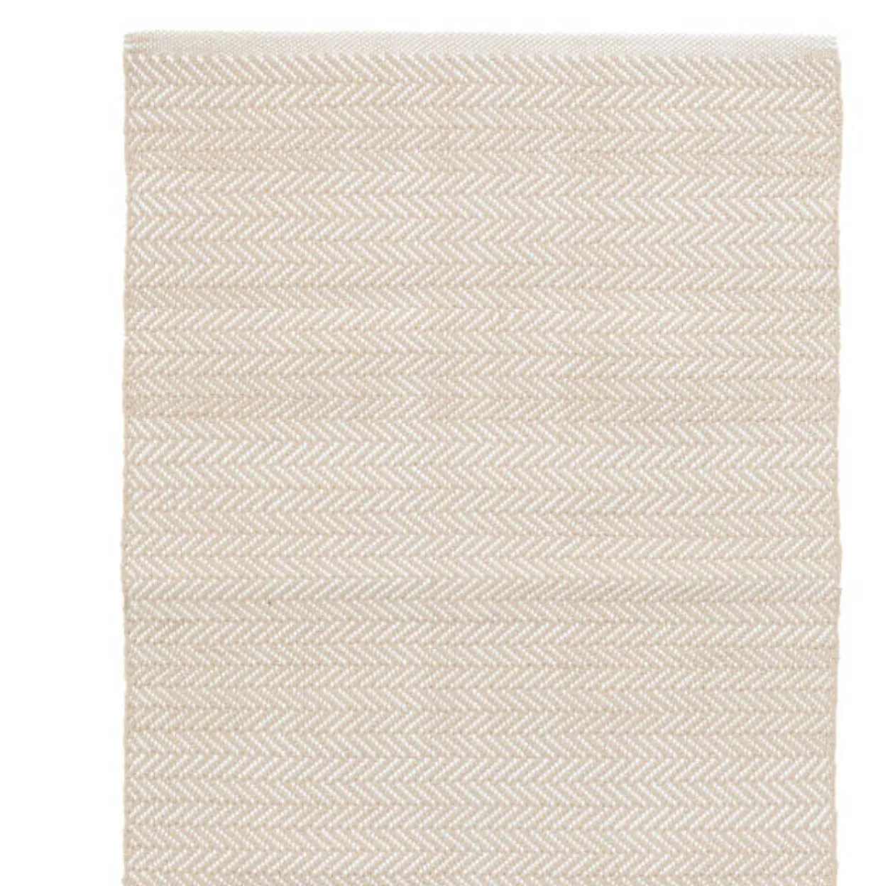 Herringbone Indoor/Outdoor Rug | Linen & White