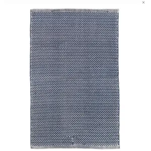 Herringbone Indoor/Outdoor Rug | Navy & Ivory