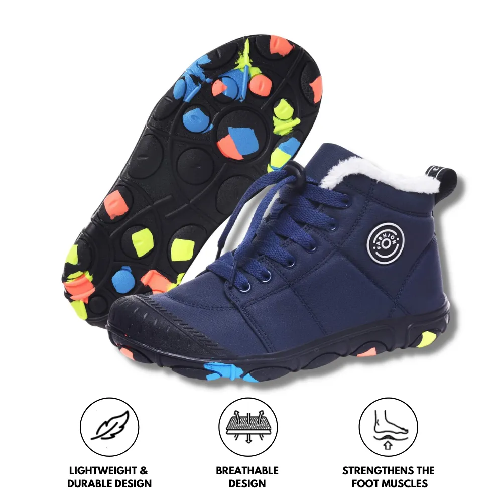 Hike Kids - Waterproof Barefoot Winter Shoes for Kids