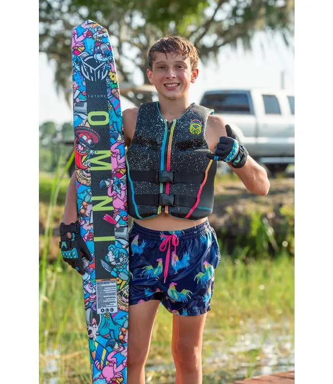 HO Future Omni Boys Slalom Ski with Stance Boot & RTP (2025)