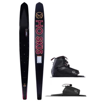 HO Womens Carbon Omni Slalom Ski with Stance 110 Boot & RTP (2023)