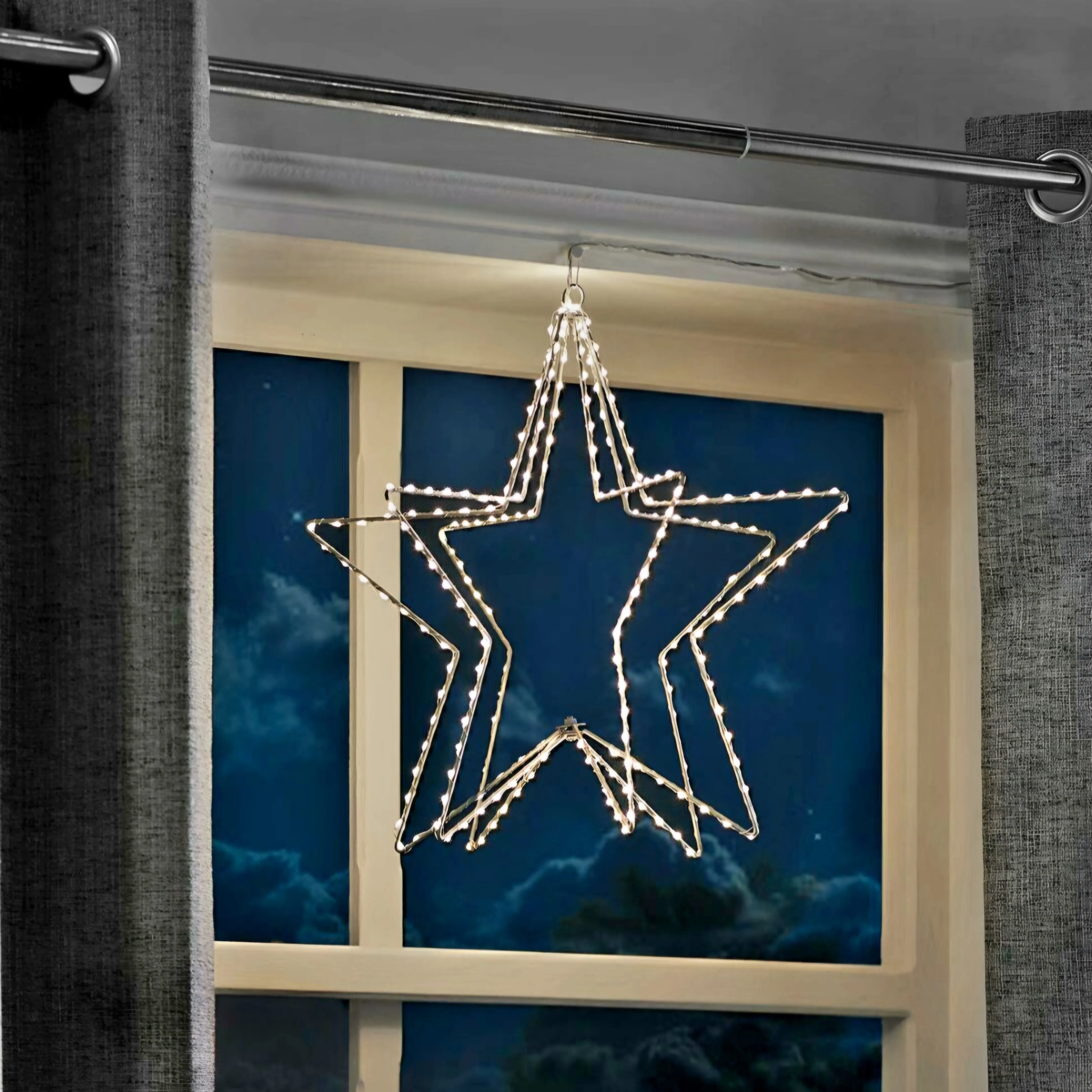 Hofert's LED Programmable Hanging Star - Remote & App Control