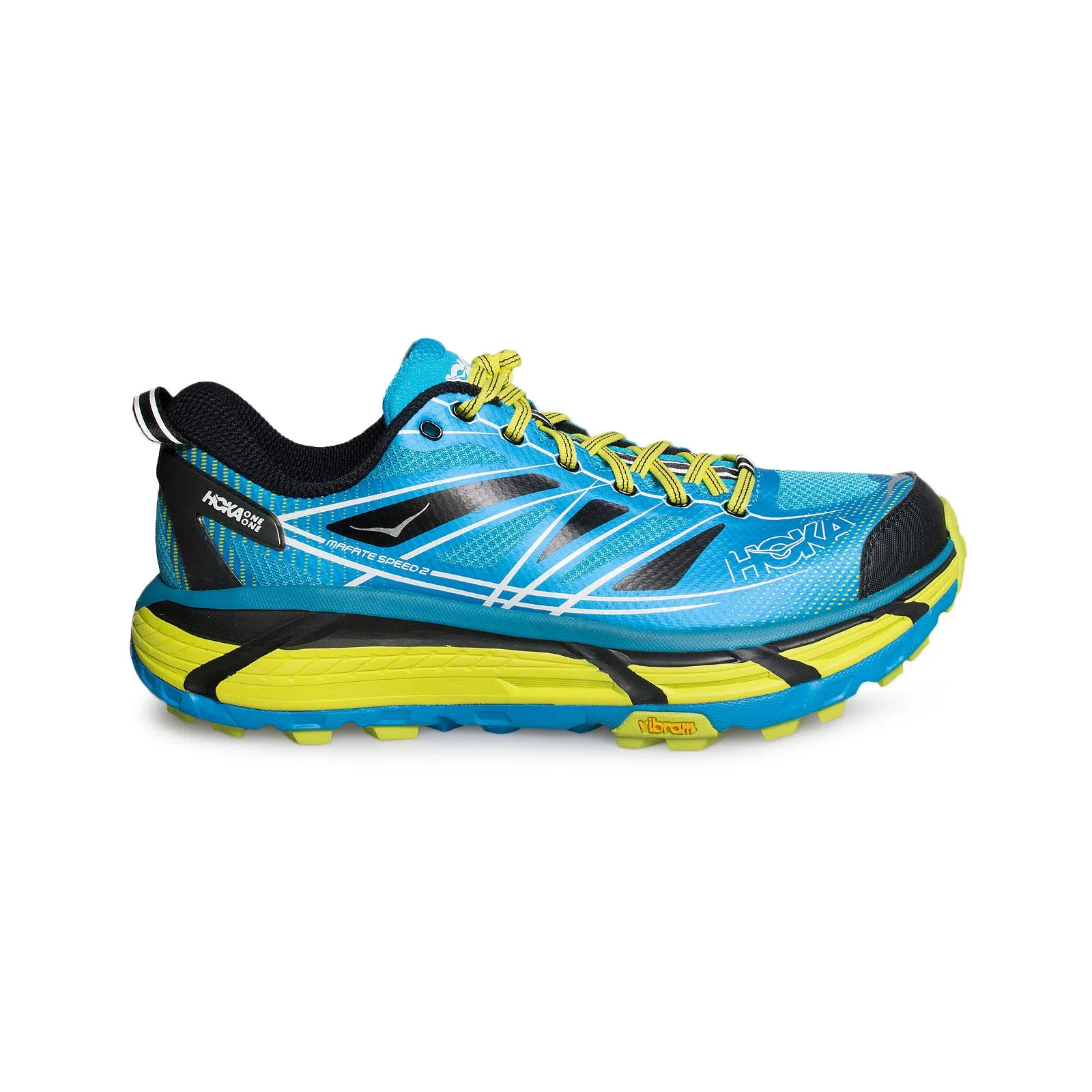 HOKA Mafate Speed 2 Cyan / Acid Running Shoes - Men's