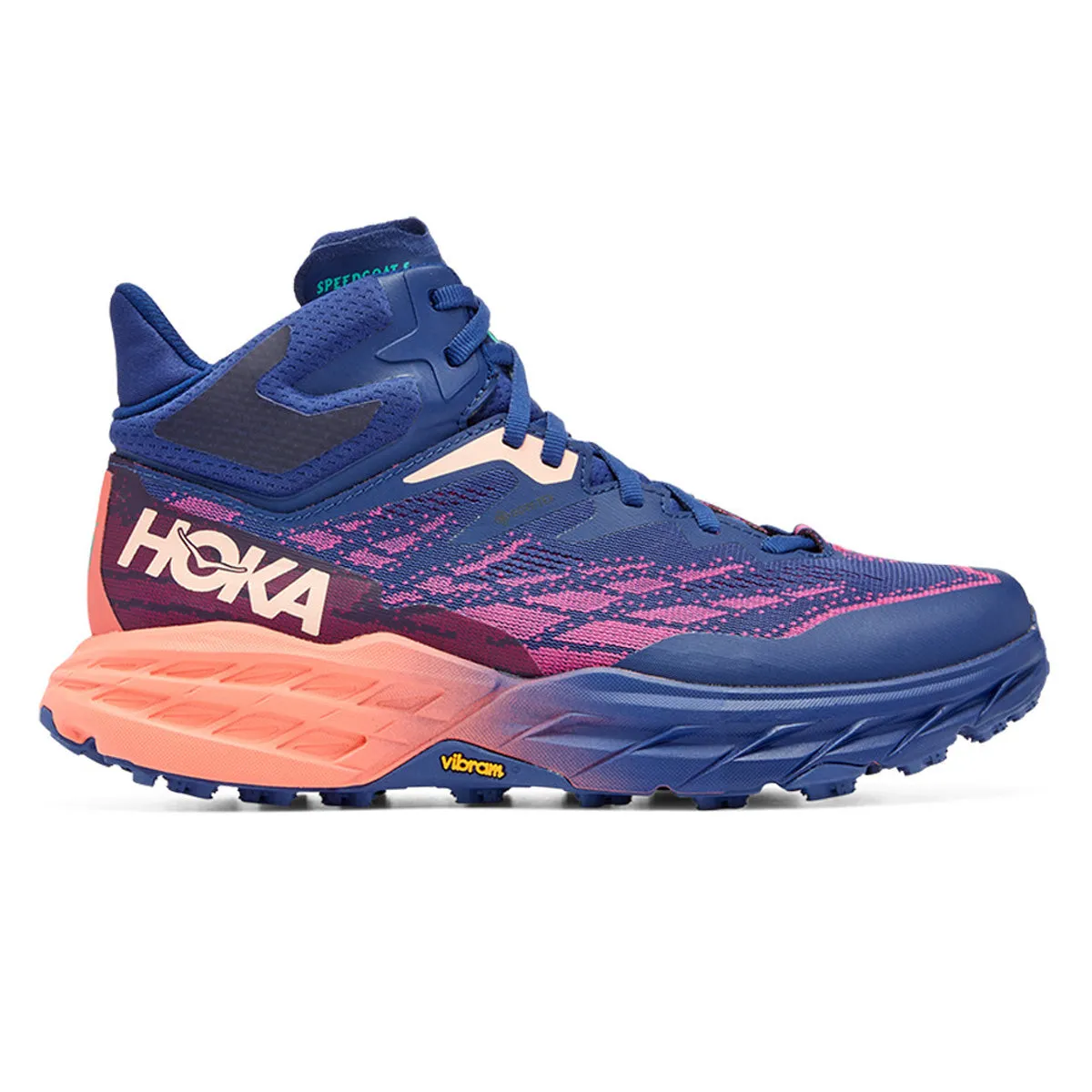 Hoka Speedgoat 5 Mid Gore-tex Womens | Bellwether Blue / Camellia