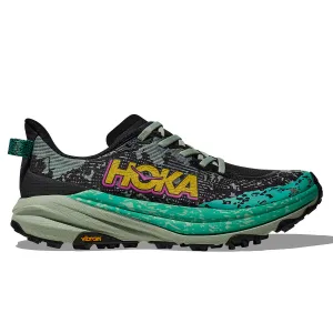 Hoka Speedgoat 6 Womens | Black / Aloe Vera