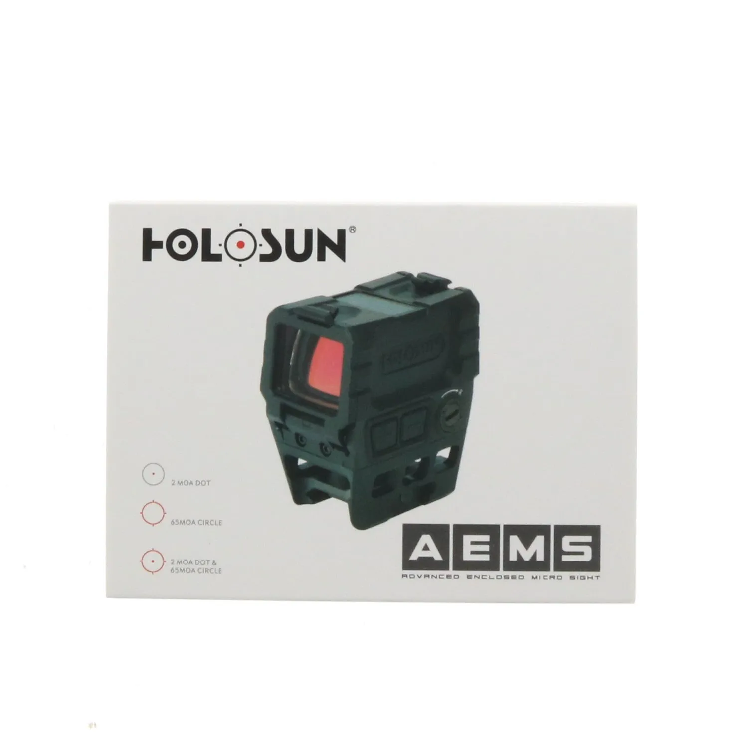 Holosun Advanced Enclosed Micro Sight 2 MOA Red Dot Sight ~ #AEMS-211301