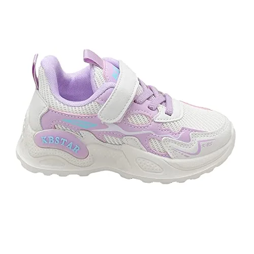 Hopscotch Girls Mesh Solid Athletic Shoes in Purple Color,UK:13 (FAQ-4308426)