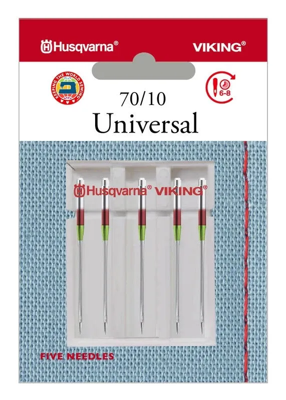 HUSQVARNA® VIKING® Universal Needles Size 70/10 5-pack