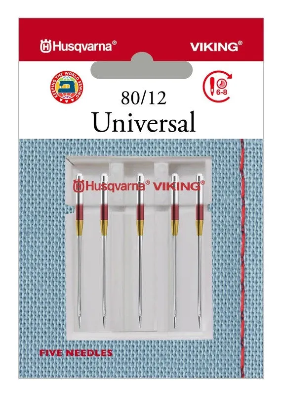 HUSQVARNA® VIKING® Universal Needles Size 80/12 5-pack