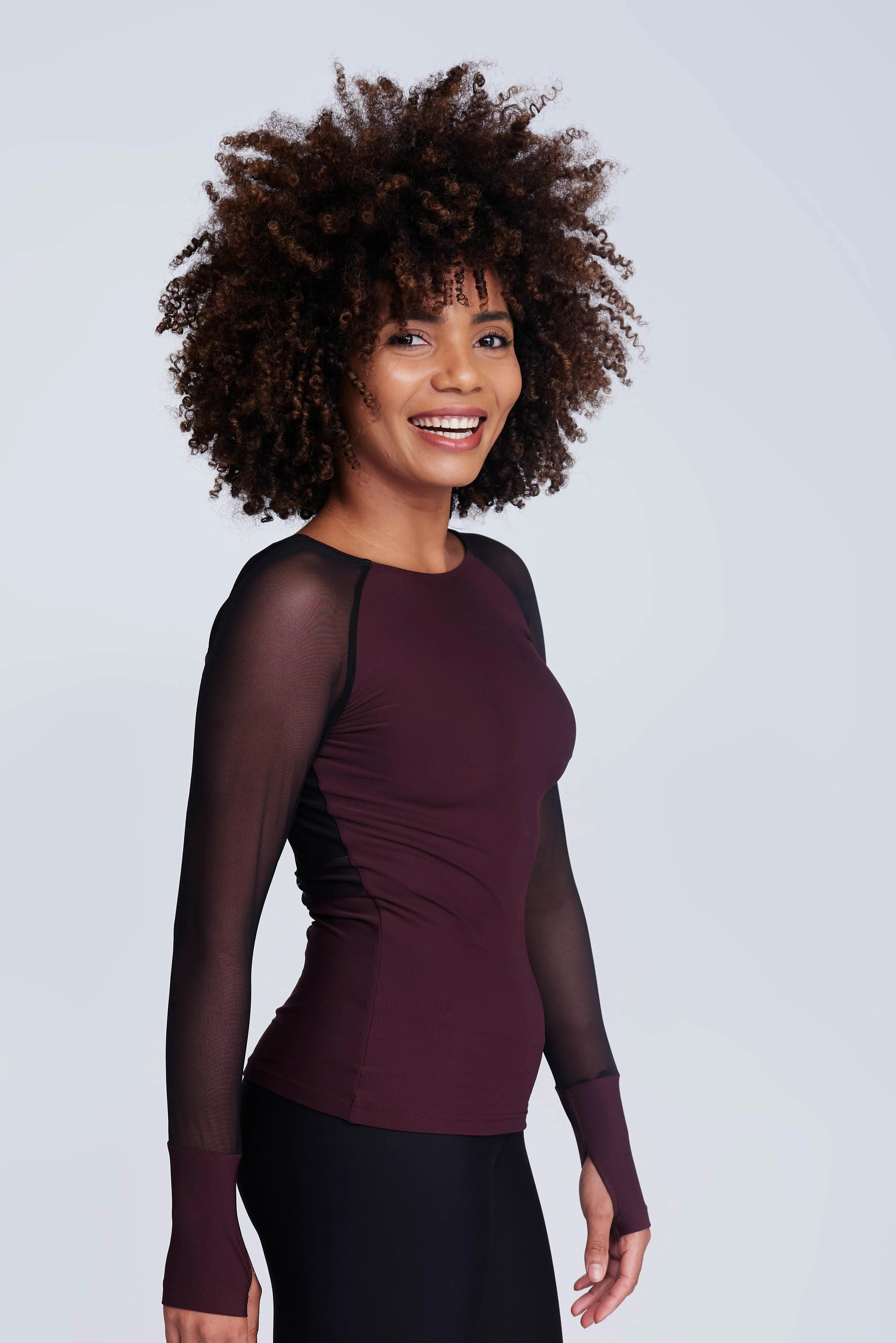 Ignite Long-Sleeve Top in Truffle