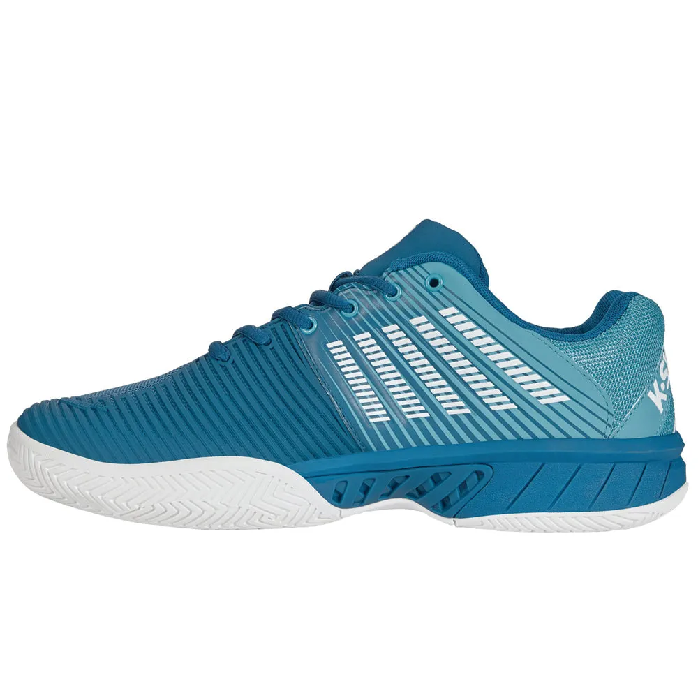 K-Swiss Express Light 2 Tennis Shoes (Mens) - Celestial/Scuba Blue/Brilliant White