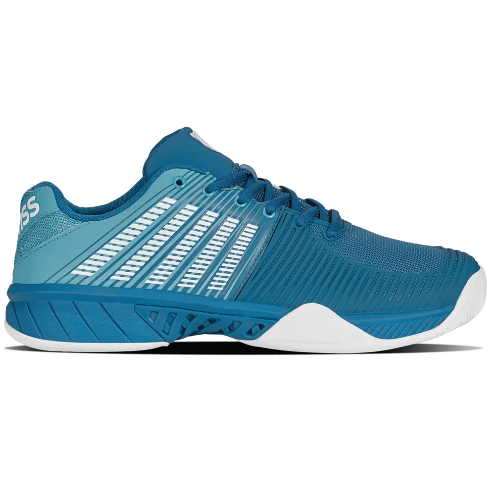 K-Swiss Express Light 2 Tennis Shoes (Mens) - Celestial/Scuba Blue/Brilliant White