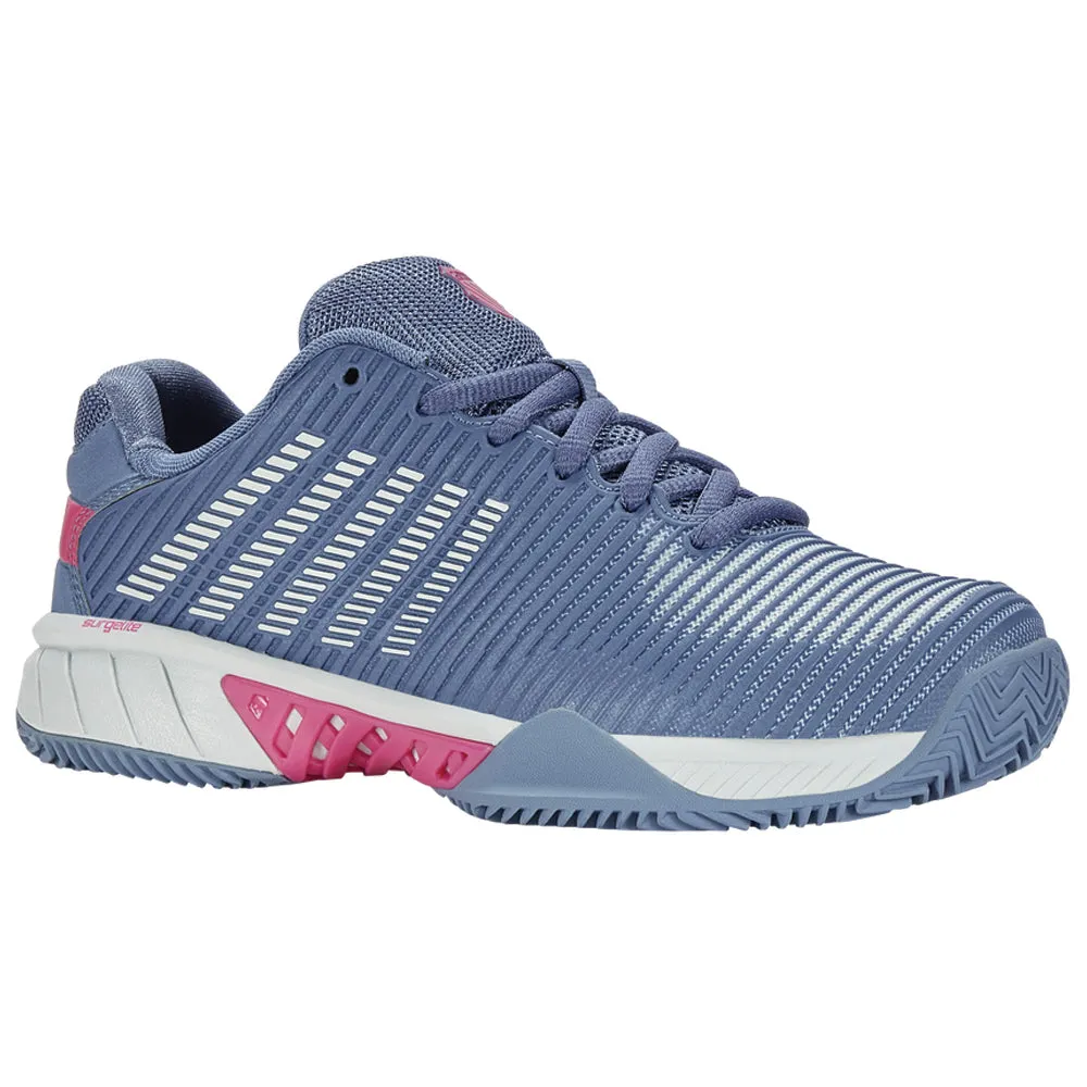 K-Swiss Hypercourt Express 2 HB  Tennis Shoes (Ladies) - Infinity/Blue Blush/Carmine Rose