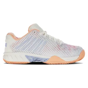 K-Swiss Hypercourt Express 2 HB Tennis Shoes (Ladies) - Star White/Peach Fuzz/Heather