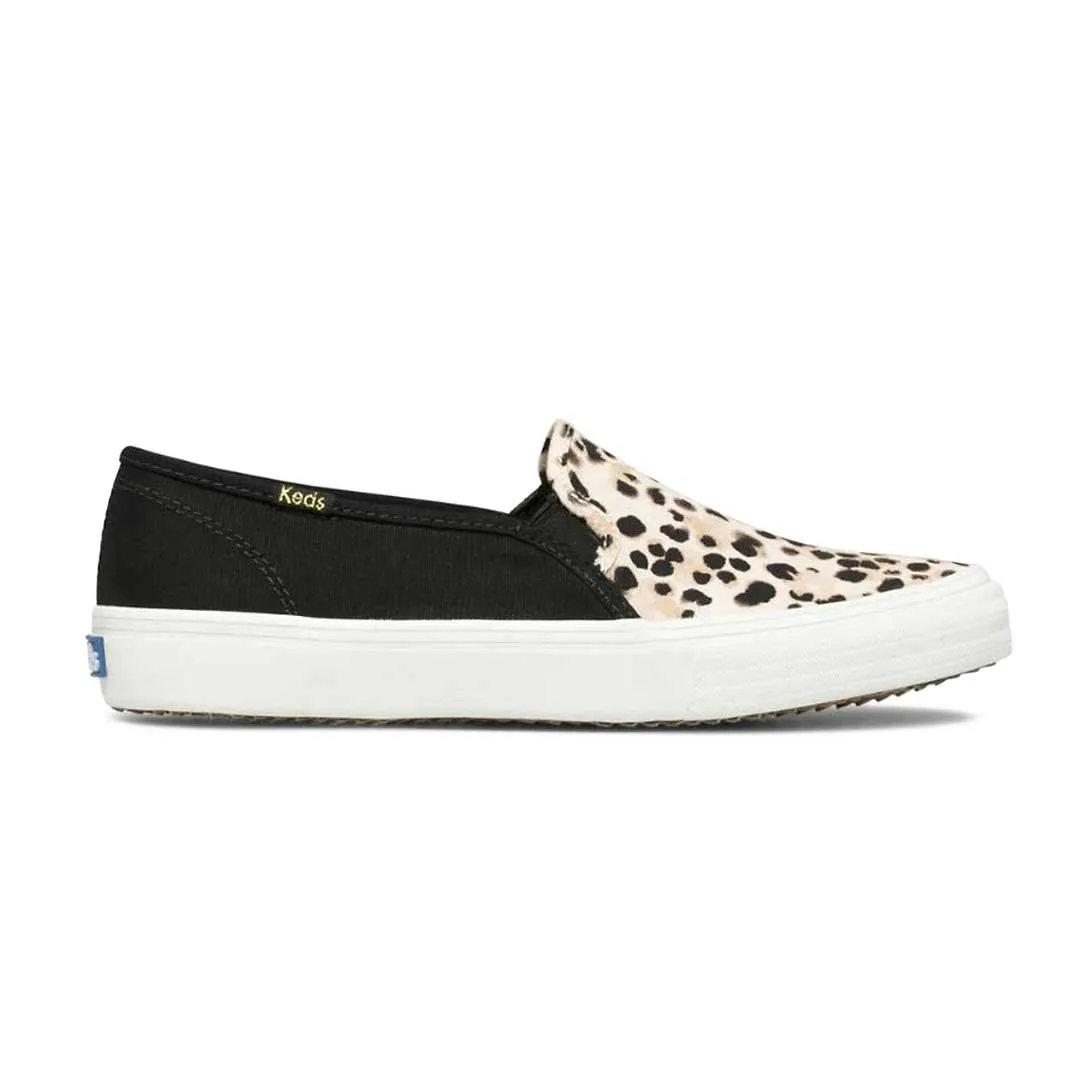 Keds - Women's Double Decker Leopard Canvas Shoes (WF65933)