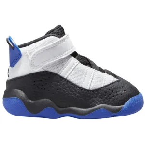 Kid's Jordan 6 Rings TD Shoes - White / Black / Game Royal