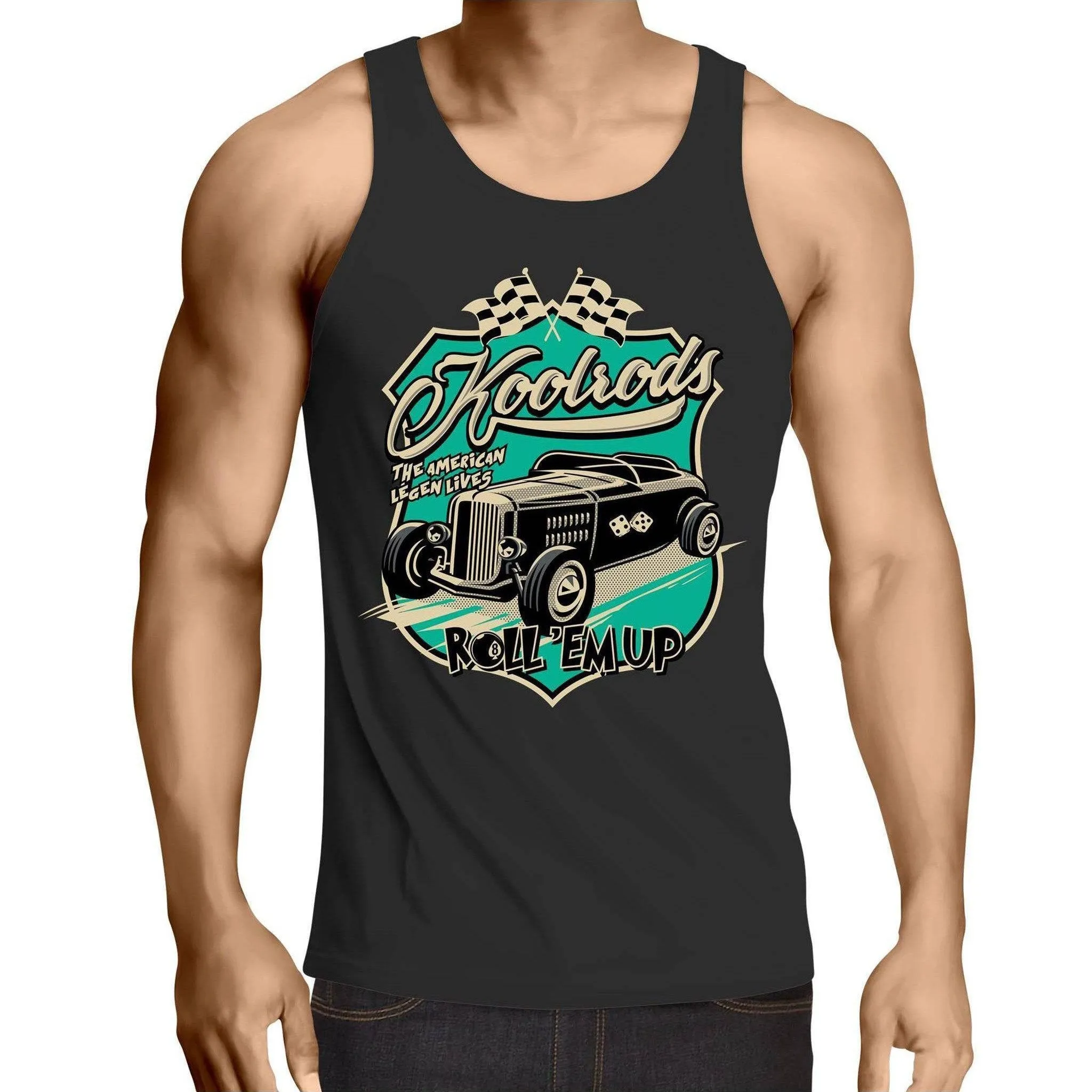 Koolrods Turquoise - Mens Singlet Top