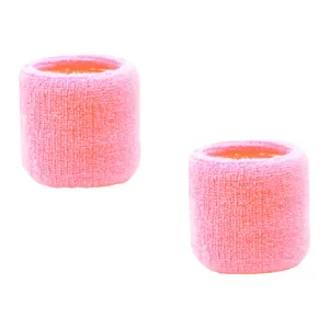 Light Pink Wrist Sweatbands - 2 Pack