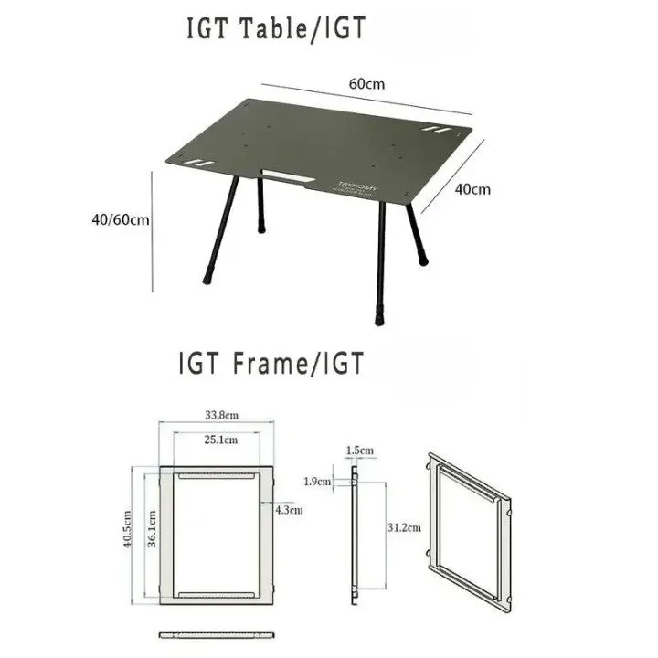 Lightweight Outdoor Tactical Aluminum Camping Table