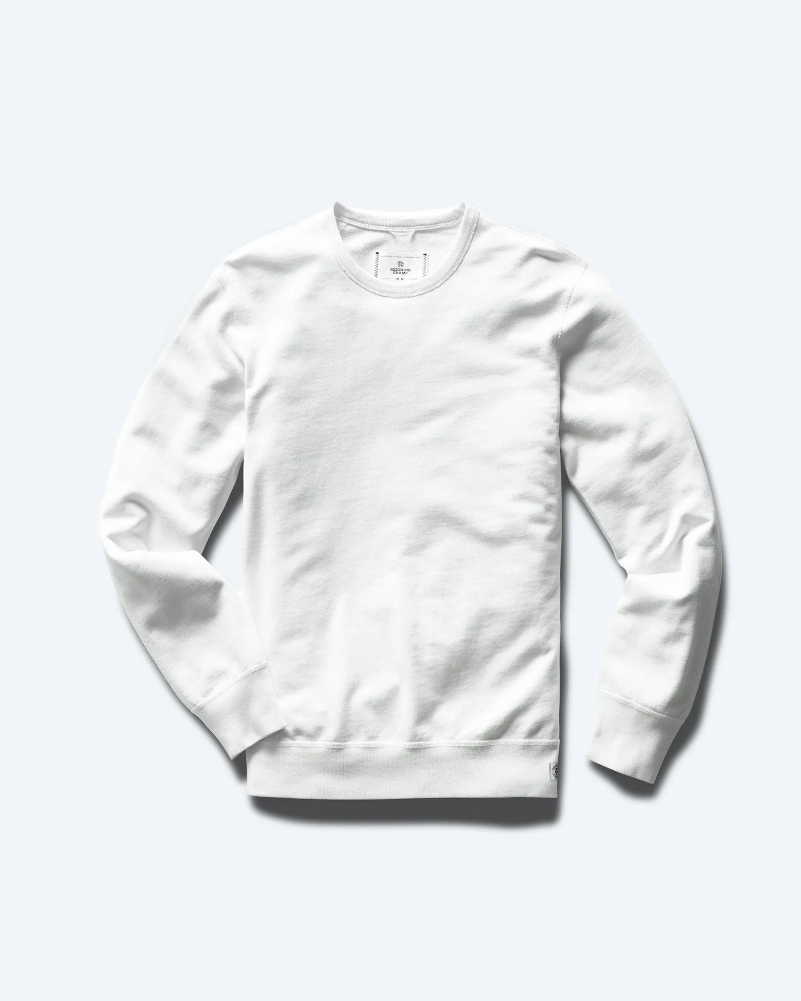 Lightweight Terry Slim Crewneck