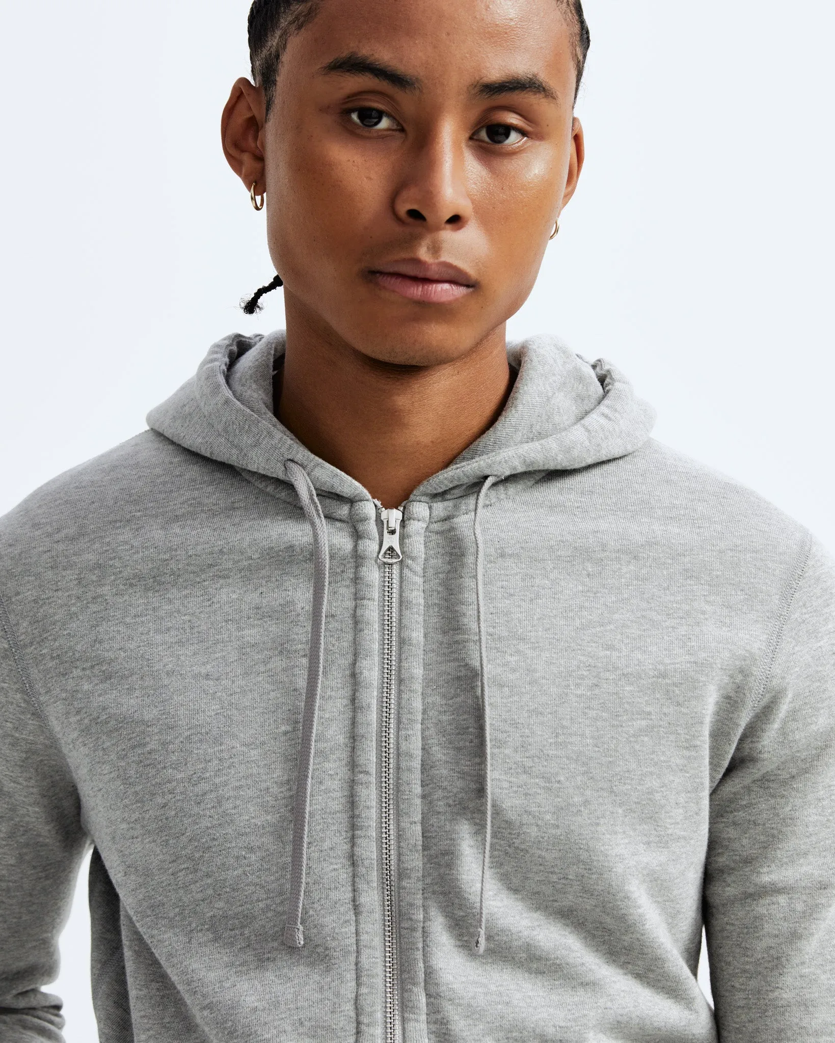 Lightweight Terry Slim Zip Hoodie