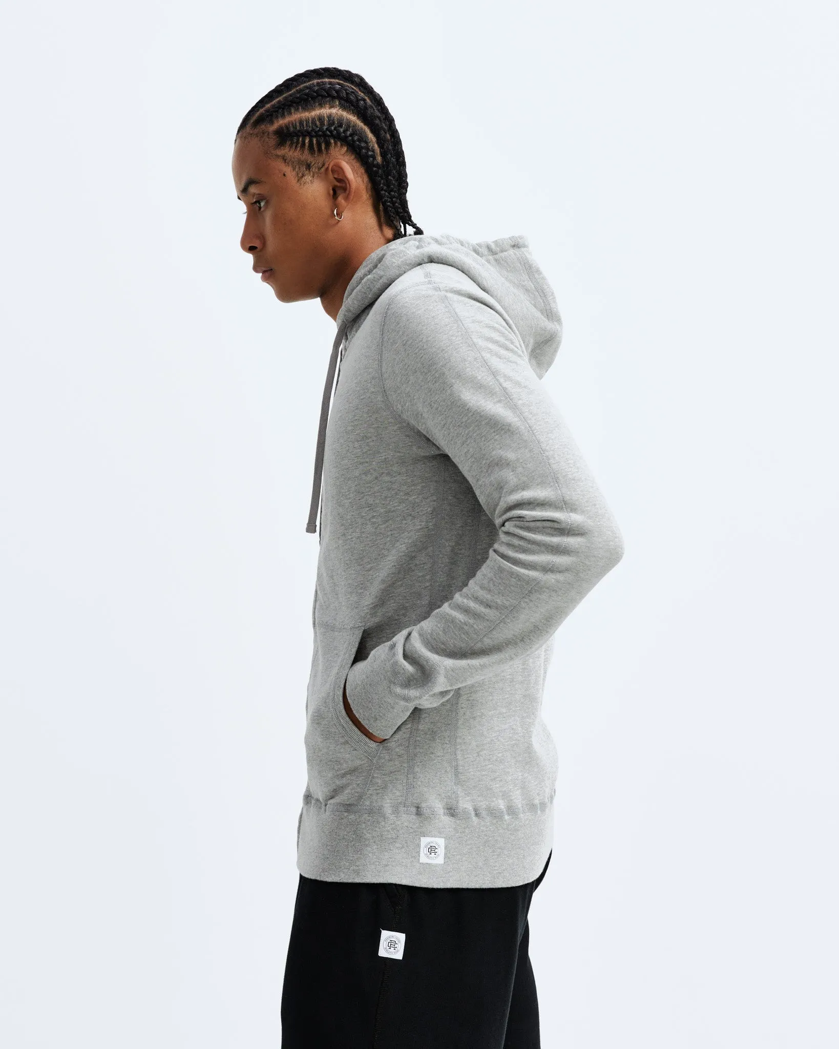 Lightweight Terry Slim Zip Hoodie