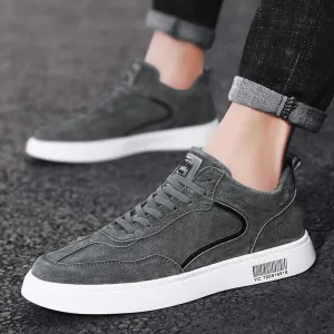 Low-Cut Cotton Shoes, Sports Shoes, All-Match British Men's Casual Leather Shoes