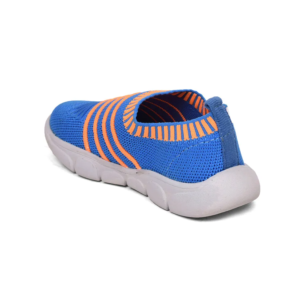 Lucy & Luke (Blue) Casual Non Lacing Shoes For Kids FLYNN-37 By Liberty