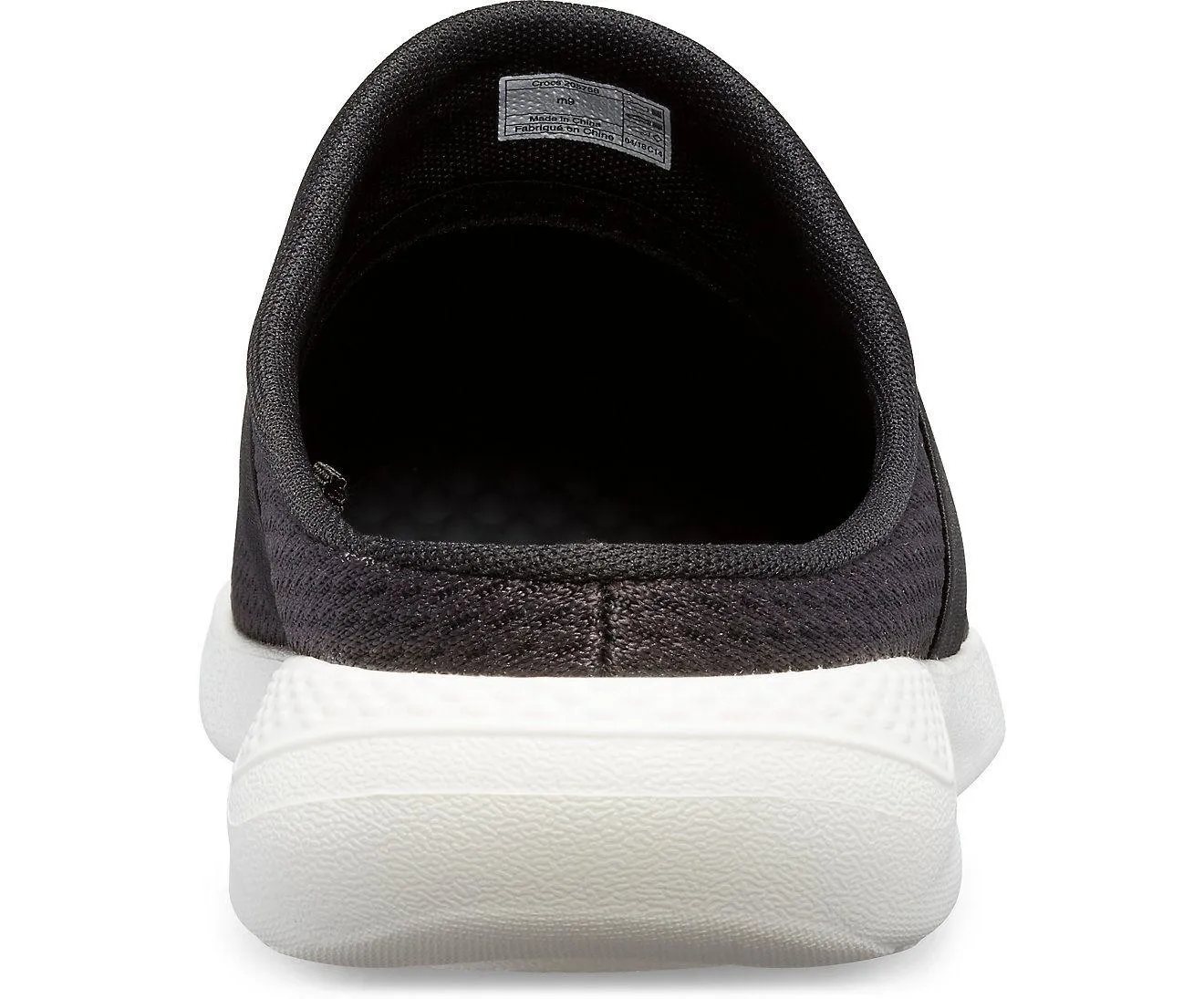 Men LiteRide Mesh Mule Clog - Black/ White