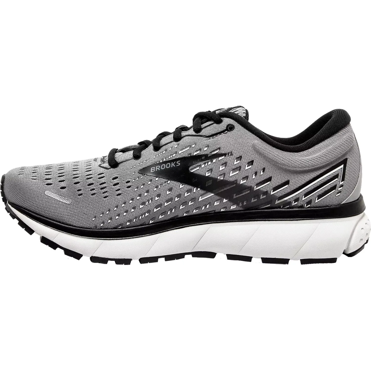 Men's Brooks Ghost 13 Grey/Pearl/Black Mesh