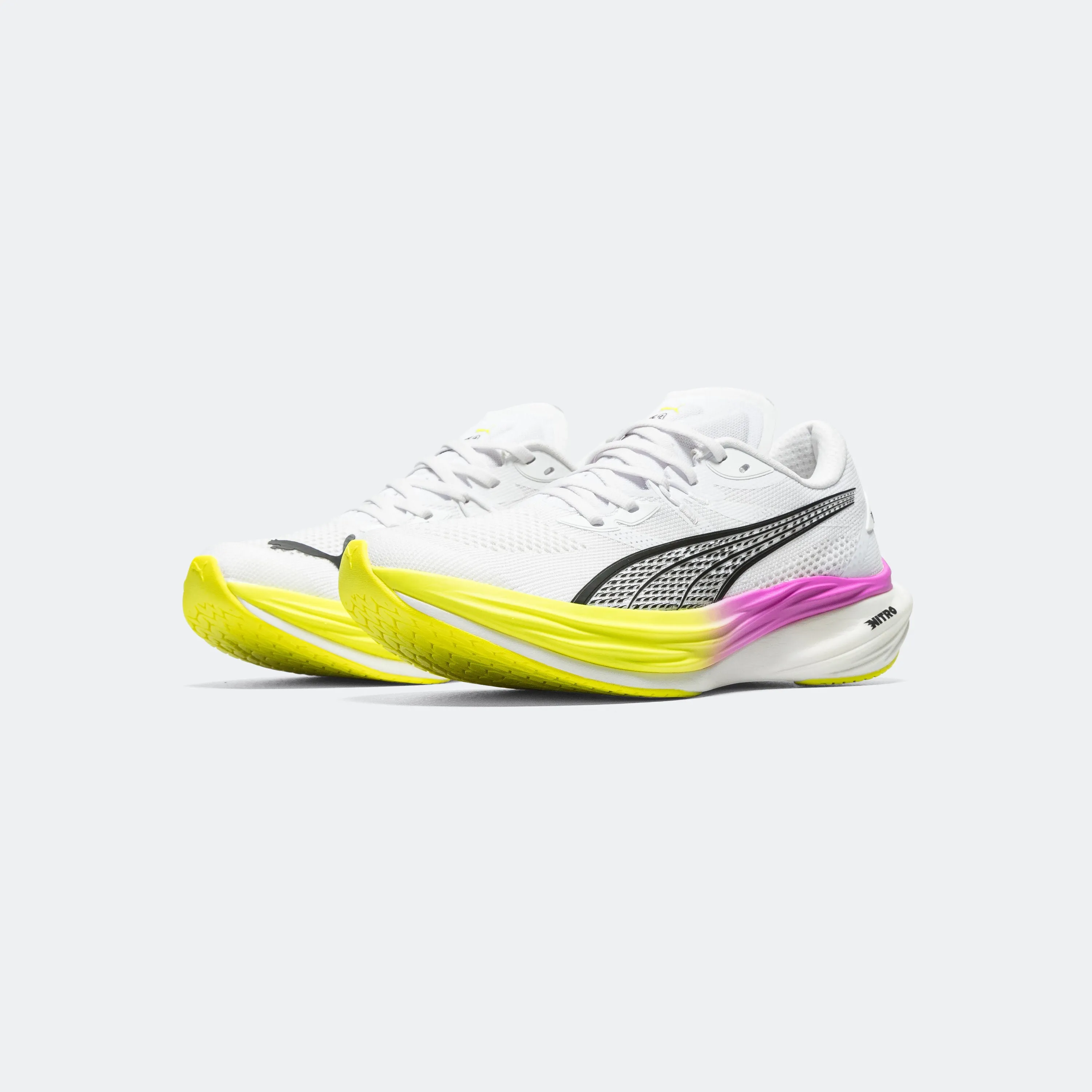 Mens Deviate NITRO 3 - White/Yellow Alert