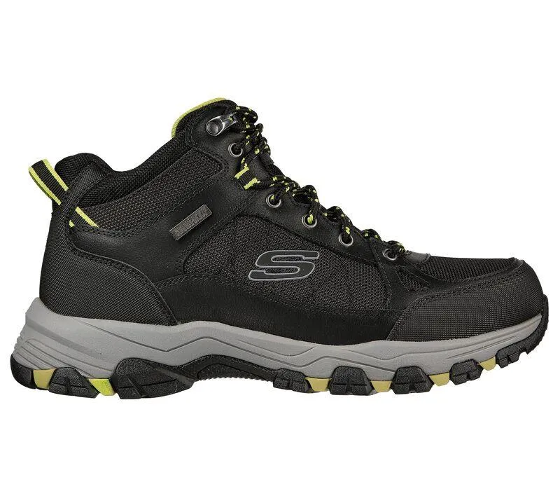 Men's Relaxed Fit Skechers 204477 Selmen Melano Hiking Boots - Black