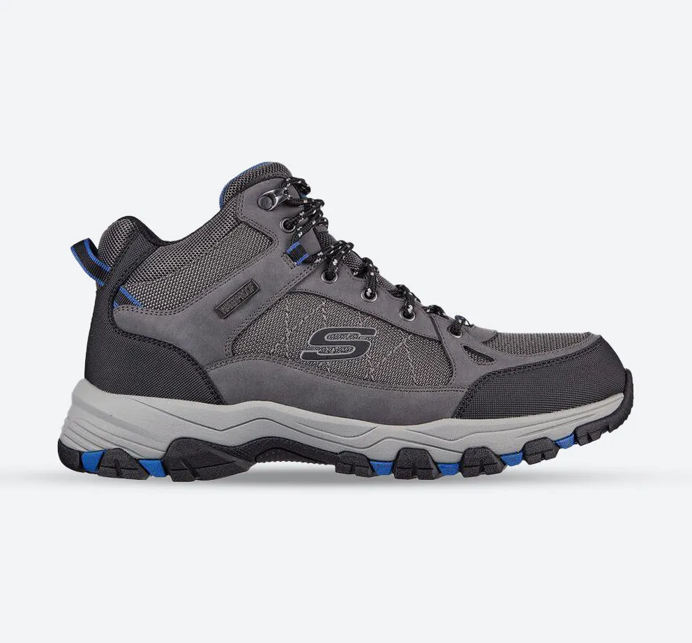 Men's Wide Fit Skechers 204477 Selmen Melano Hiking Boots - Grey