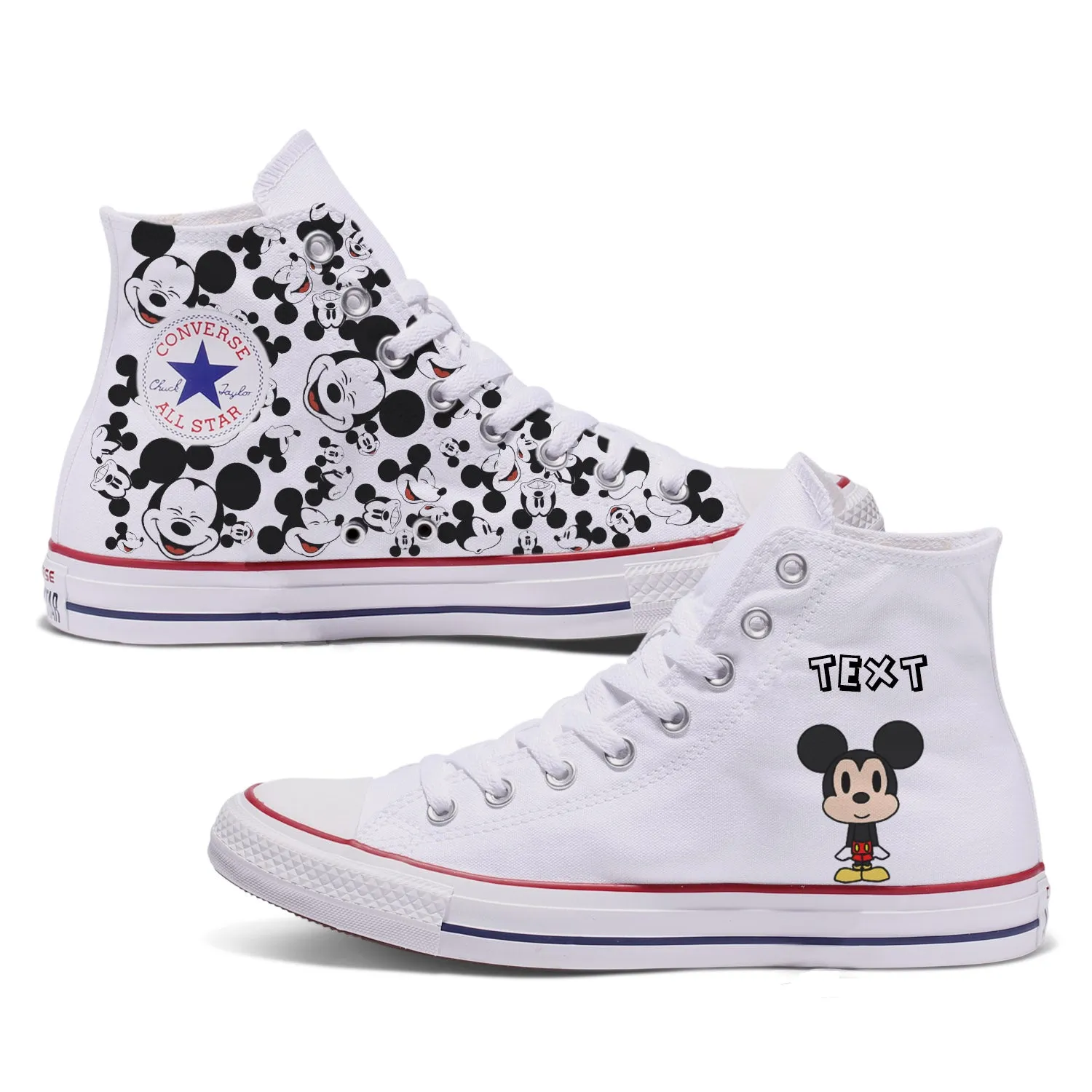 Mickey Mouse Kids Custom Converse