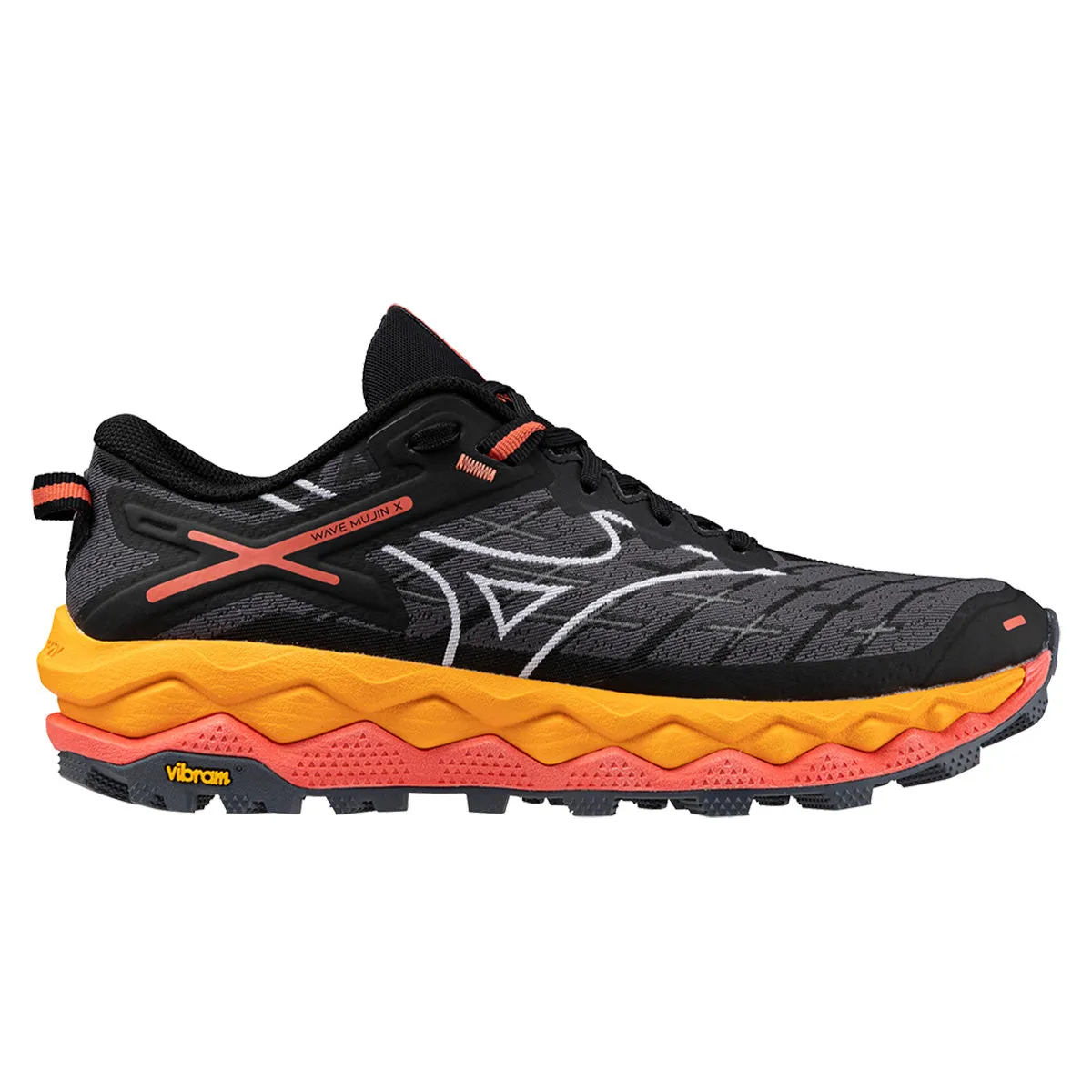 Mizuno Wave Mujin 10 Womens | Black/white/hot Coral